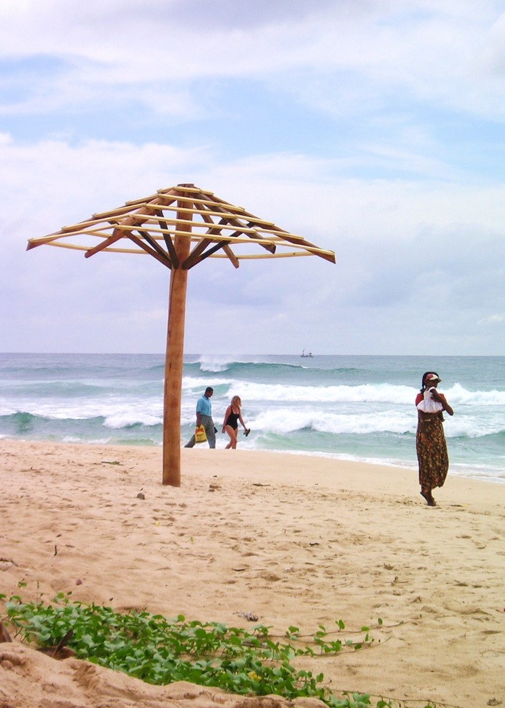 Srí Lanka - Kogalla pláž so slnečníkom